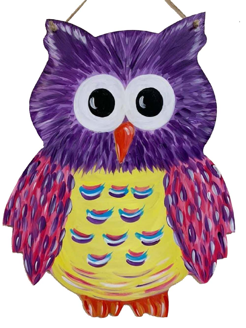 Basic Shape Owl MDF Cutout Owl Silhouette Style 1 - Unfinished For DIY