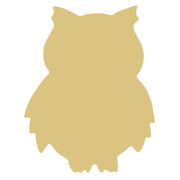 Basic Shape Owl MDF Cutout Owl Silhouette Style 1 - Unfinished For DIY
