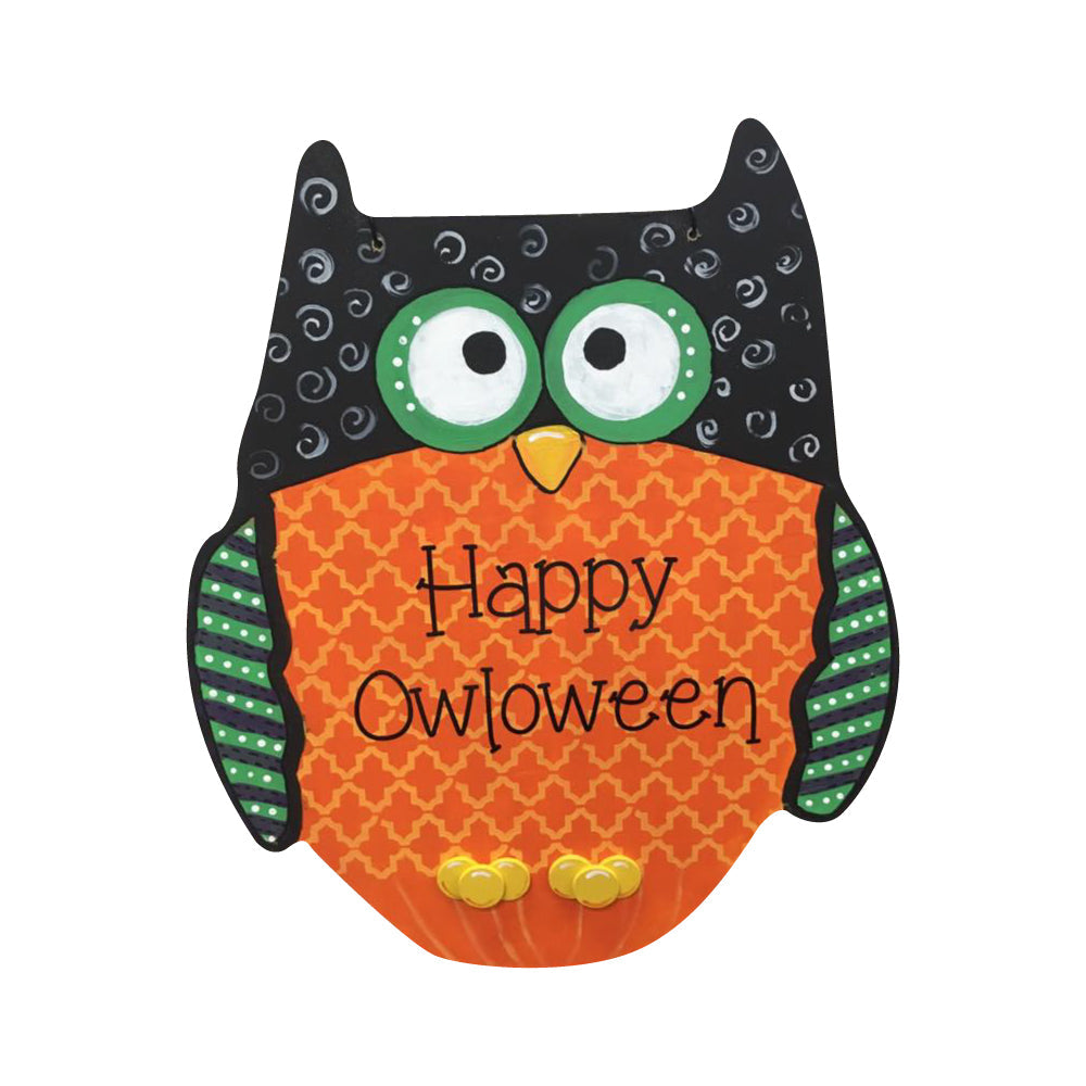 Basic Shape Owl MDF Cutout Silhouette Style 3 - Unfinished For DIY