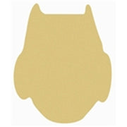 Basic Shape Owl MDF Cutout Silhouette Style 3 - Unfinished For DIY