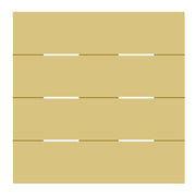 Basic Shape Pallet Board MDF Cutout Slat Panel - Unfinished For DIY