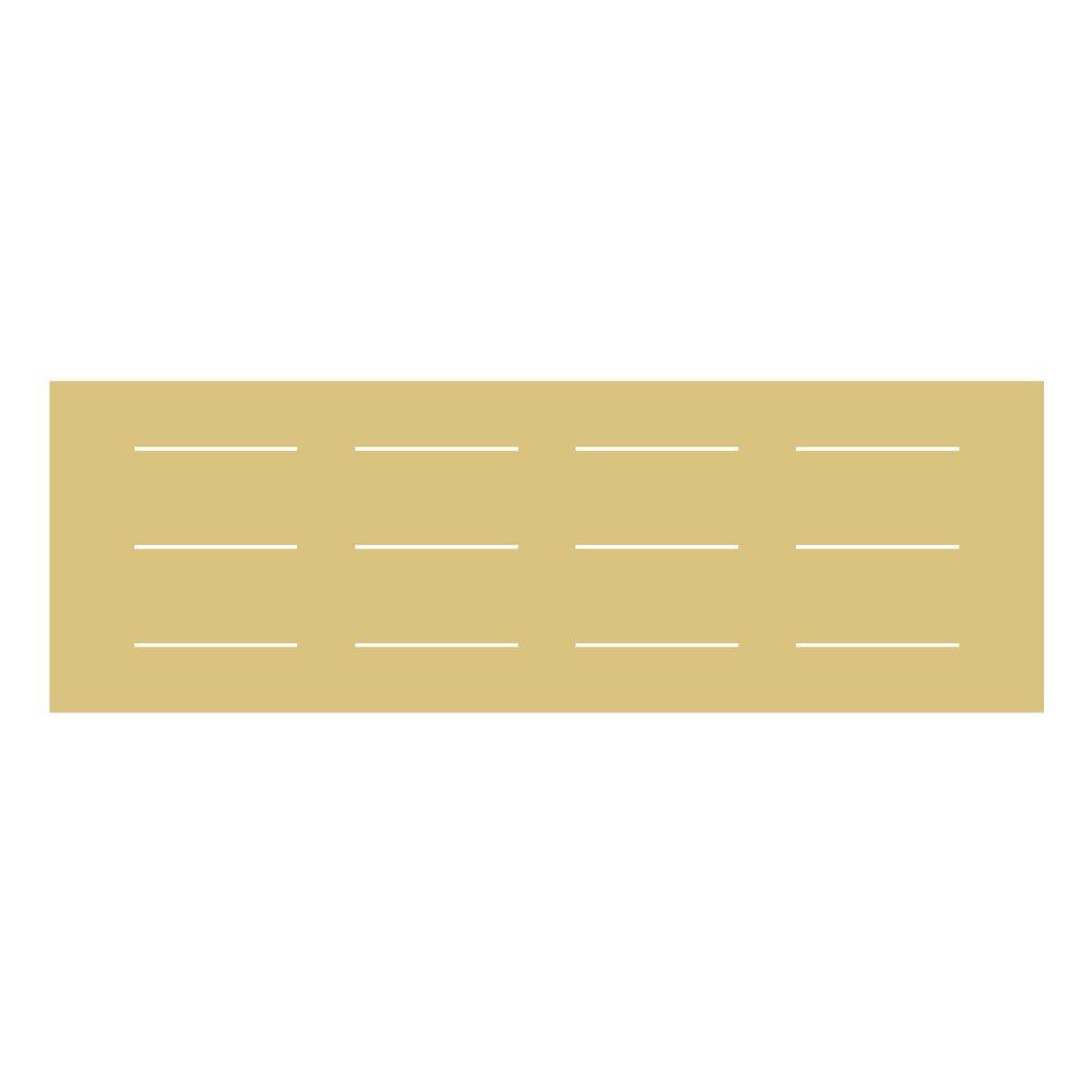 Basic Shape Pallet Board MDF Cutout Slats Pattern - Unfinished For DIY