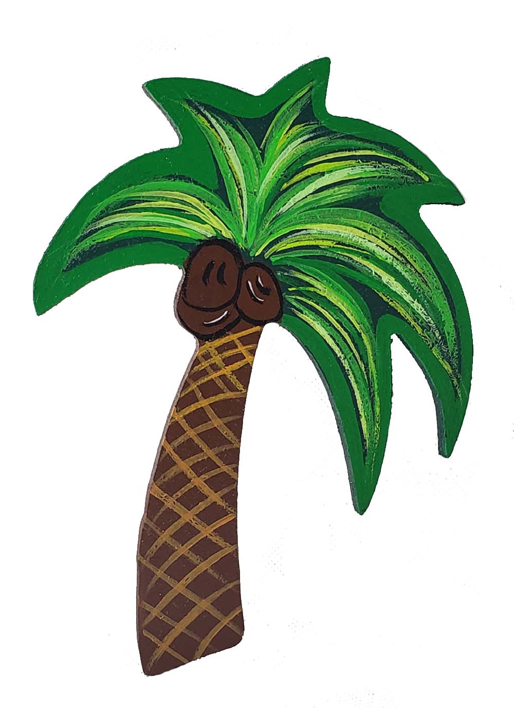 Basic Shape Palm Tree MDF Cutout Silhouette  - Unfinished For DIY