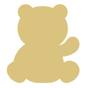 Basic Shape Panda Bear MDF Cutout Panda Silhouette - Unfinished For DIY