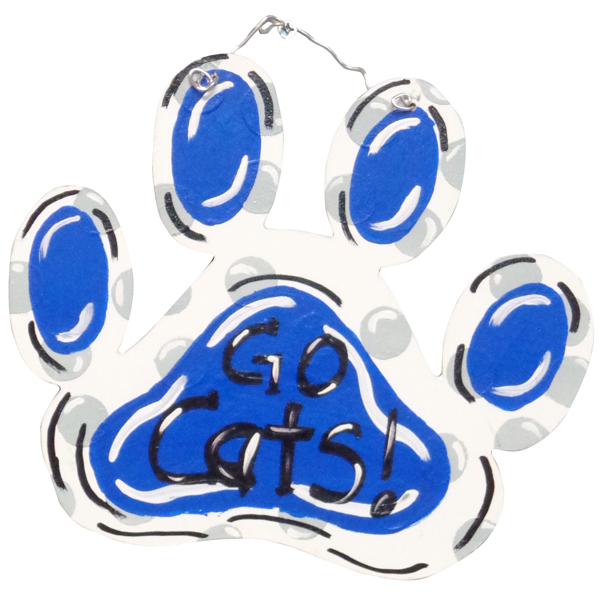 Basic Shape Paw MDF Cutout Paw Print Silhouette Style 1 - Unfinished For DIY