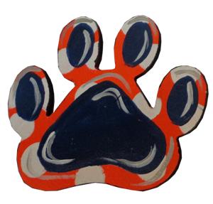 Basic Shape Paw MDF Cutout Paw Print Silhouette Style 1 - Unfinished For DIY