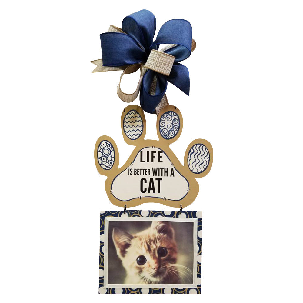 Basic Shape Paw MDF Cutout Paw Print Silhouette Style 1 - Unfinished For DIY