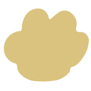 Basic Shape Paw MDF Cutout Paw Print Silhouette Style 2 - Unfinished For DIY