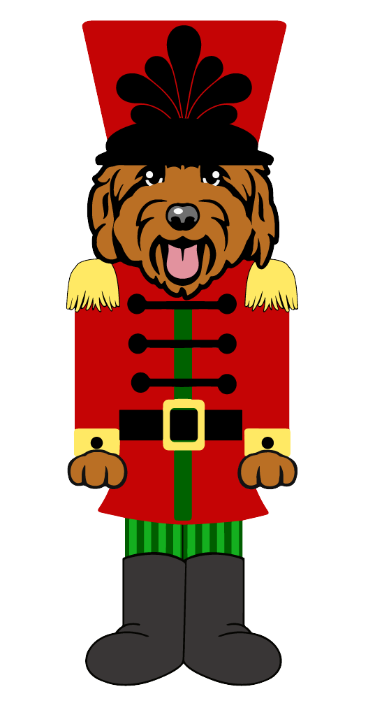 PIPPA BLU DESIGNS BROWN DOODLE NUTCRACKER
