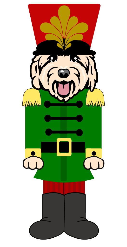 PIPPA BLU DESIGNS CREAM DOODLE NUTCRACKER