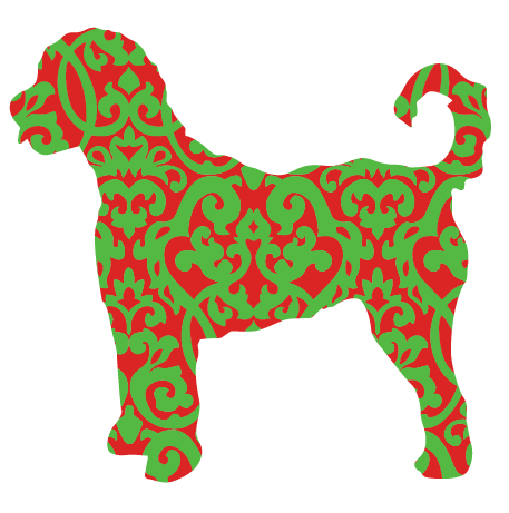PIPPA BLU DESIGNS RED AND GREEN DESIGN DOODLE