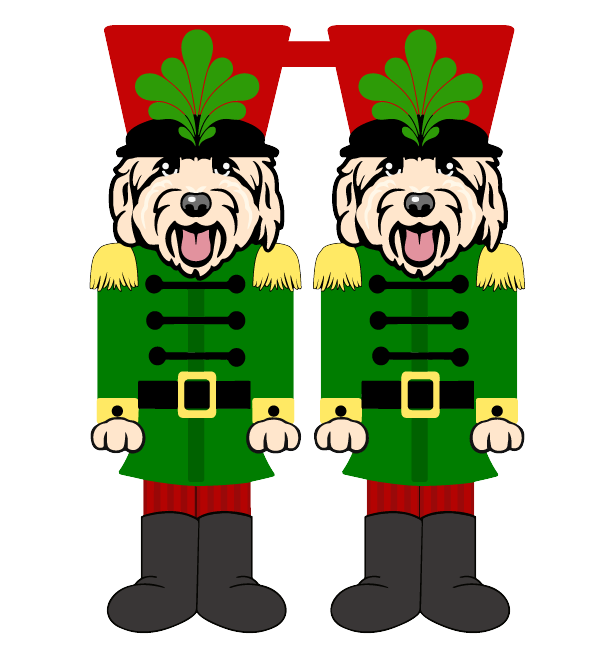 PIPPA BLU DESIGNS TAN DOODLE DOUBLE NUTCRACKER