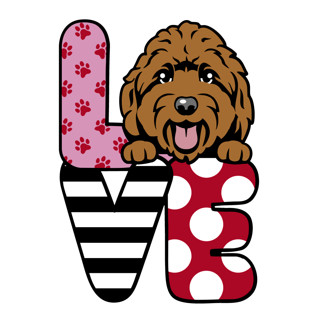 PIPPA BLU DESIGNS BROWN DOODLE LOVE