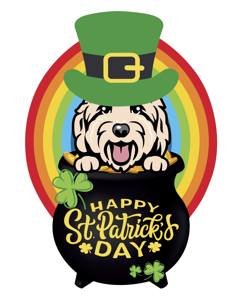 PIPPA BLU DESIGNS ST PATRICKS CREAM DOODLE