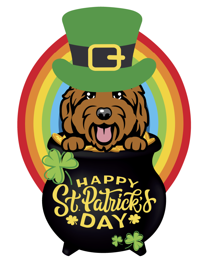 PIPPA BLU DESIGNS ST PATRICKS BROWN DOODLE
