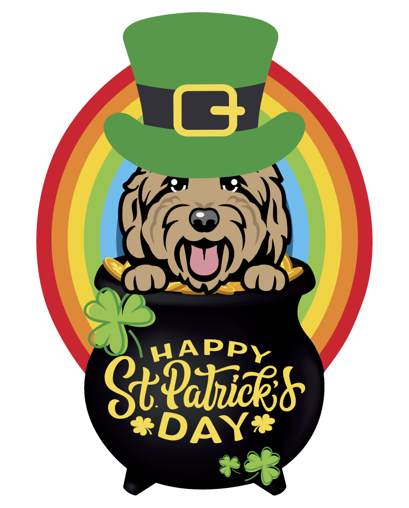 PIPPA BLU DESIGNS ST PATRICKS TAN DOODLE