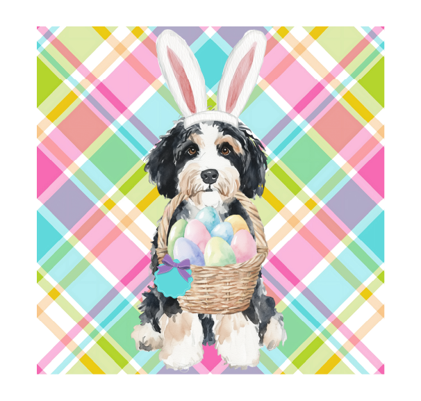PIPPA BLU DESIGNS BERNADOODLE WITH BASKET