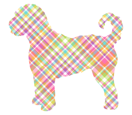 PIPPA BLU DESIGNS ALL PASTEL COLORS PLAID DOODLE