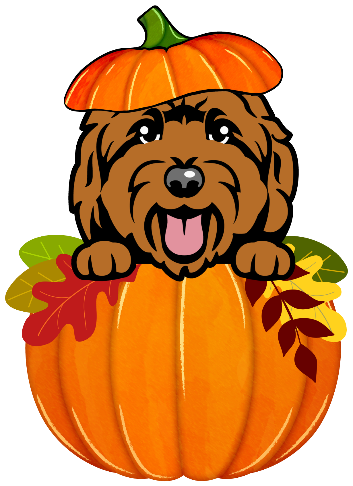PIPPA BLU DESIGNS BROWN DOODLE IN FALL PUMPKIN