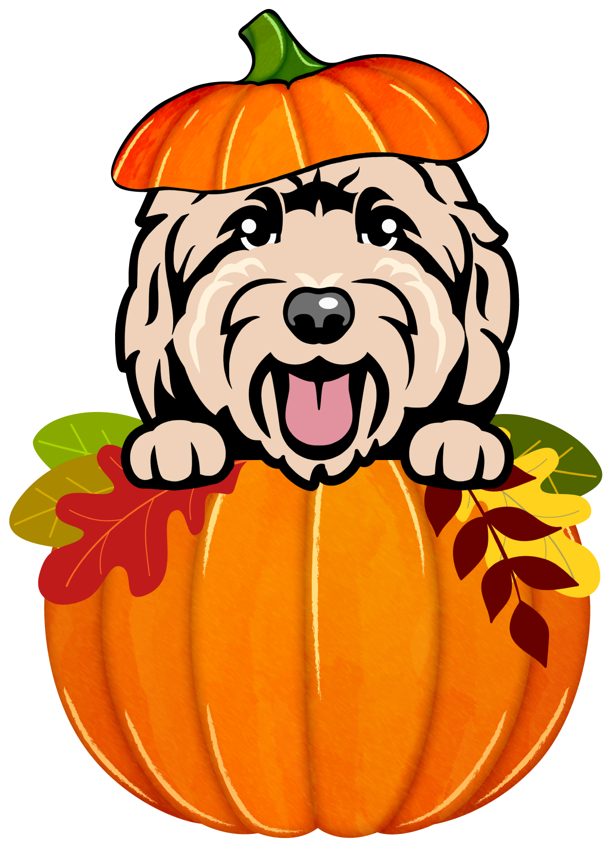 PIPPA BLU DESIGNS TAN DOODLE IN FALL PUMPKIN