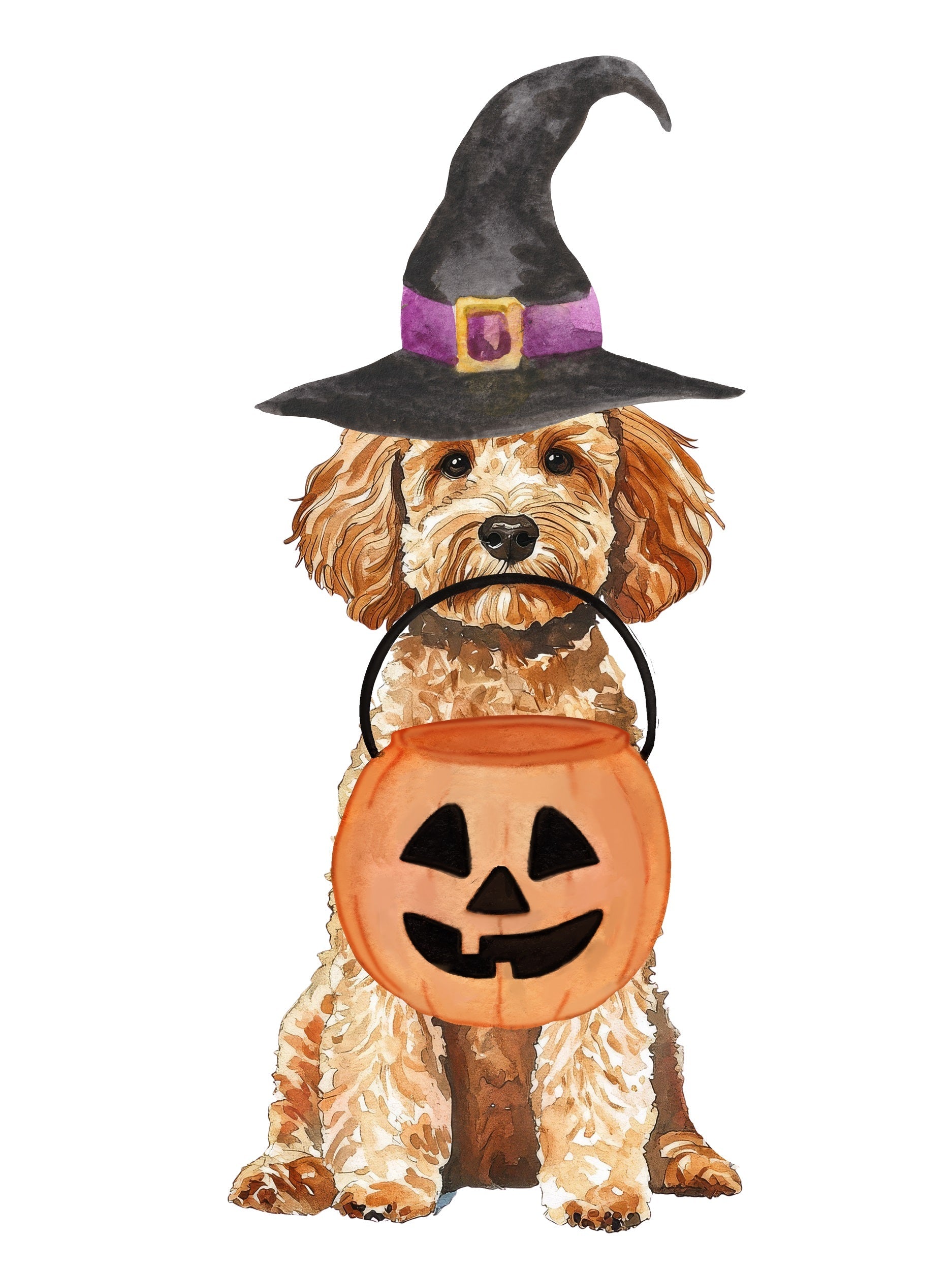 PIPPA BLU DESIGNS TAN DOODLE WITH PUMPKIN PAIL