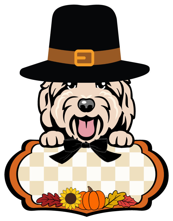 PIPPA BLU DESIGNS TAN DOODLE WITH THANKSGIVING HAT