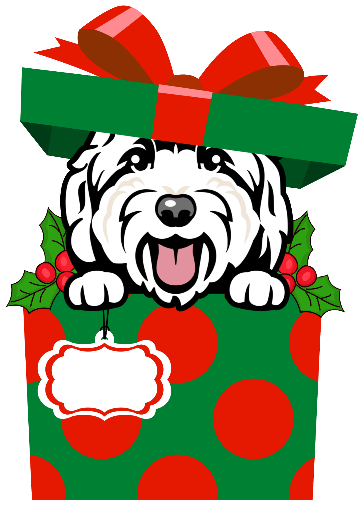 PIPPA BLU DESIGNS WHITE DOODLE IN GIFT BOX