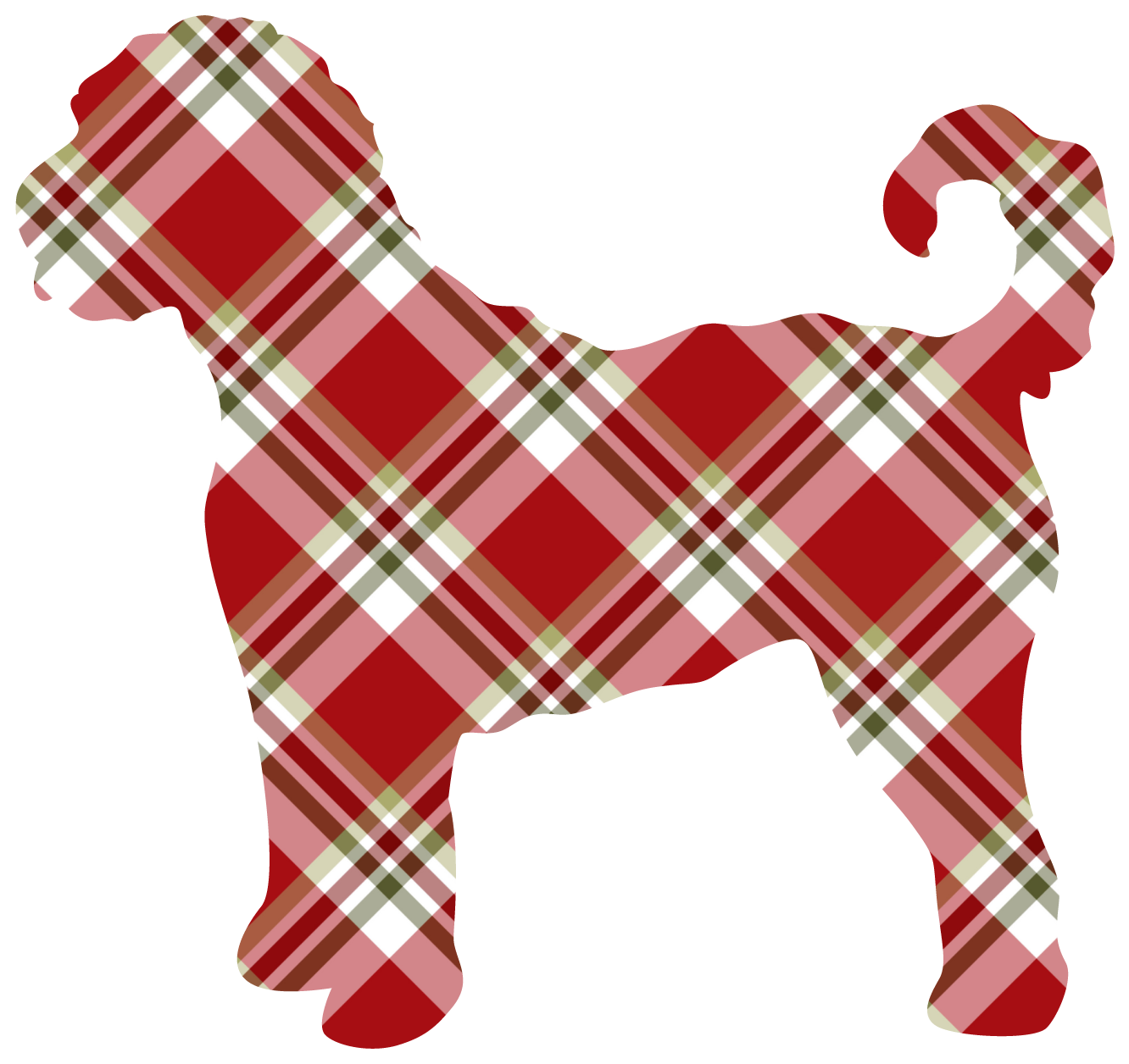 PIPPA BLU DESIGNS CHRISTMAS PLAID DOODLE