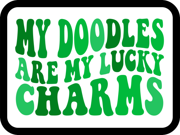 PIPPA BLU DESIGNS DOODLES ARE MY LUCKY CHARMS