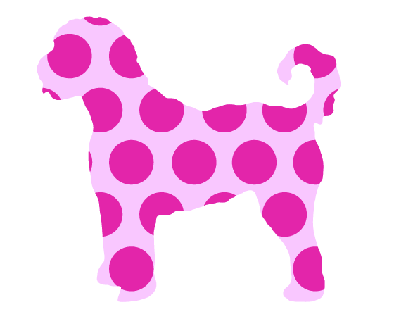 PIPPA BLU DESIGNS PINK POLKA DOT DOODLE