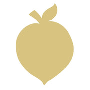 Basic Shape Peach MDF Cutout Silhouette - Unfinished For DIY