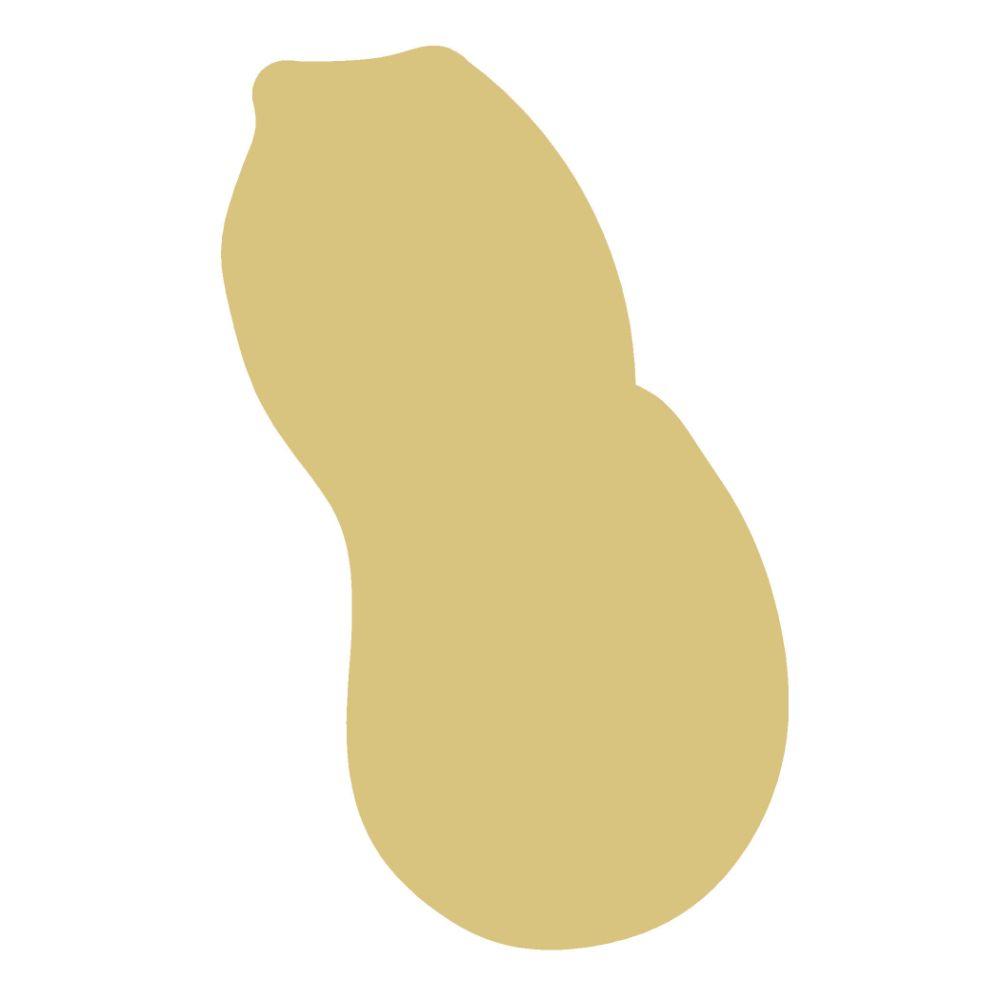 Basic Shape Peanut MDF Cutout Silhouette - Unfinished For DIY