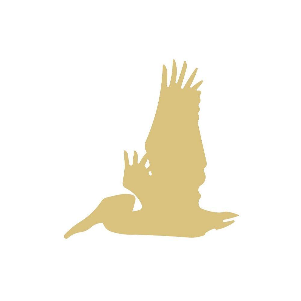 Basic Shape Pelican MDF Cutout Pelican Silhouette - Unfinished For DIY