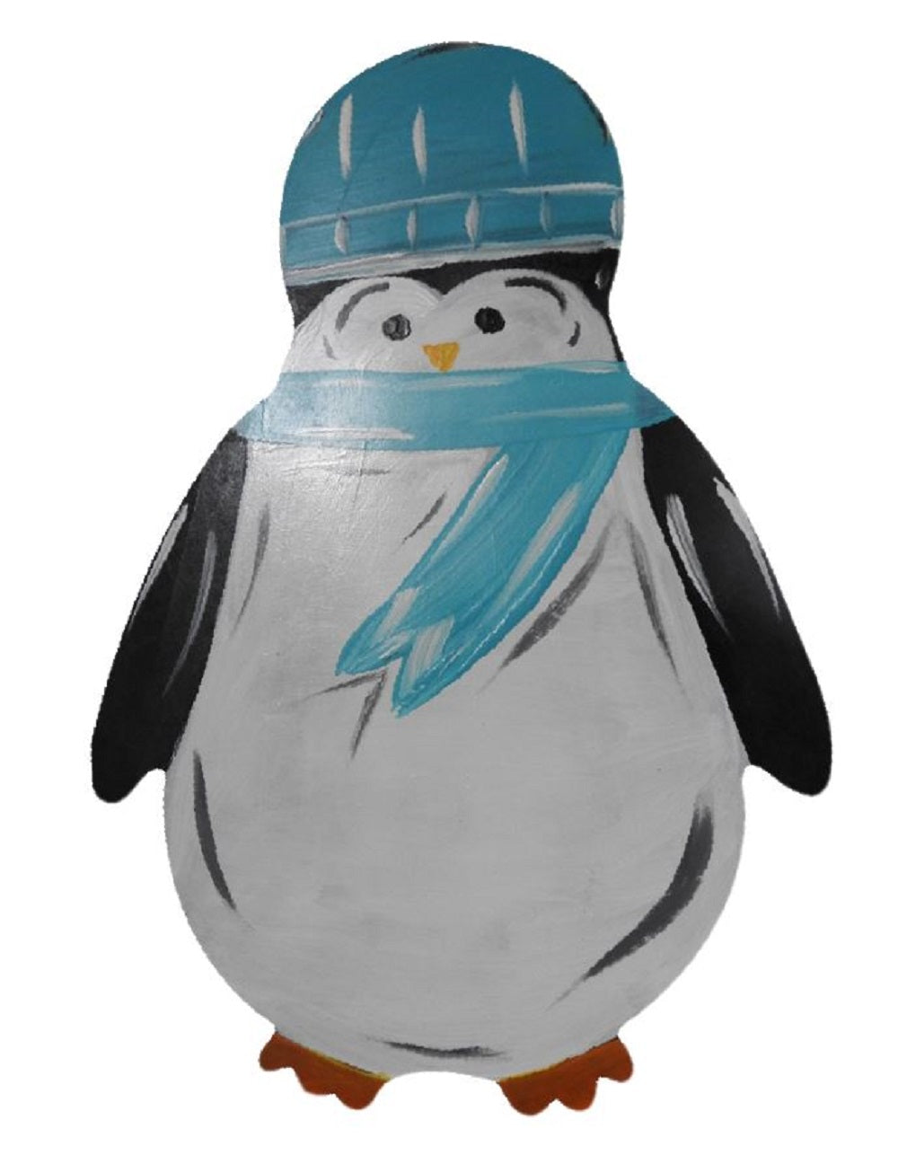 Basic Shape Penguin MDF Cutout Silhouette Style 2 - Unfinished For DIY