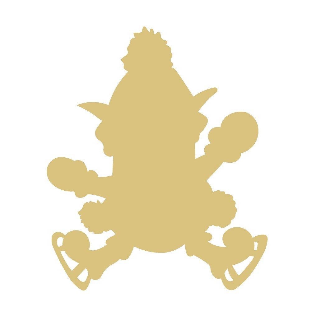 Basic Shape Penguin MDF Cutout Roller Skates Silhouette - Unfinished For DIY