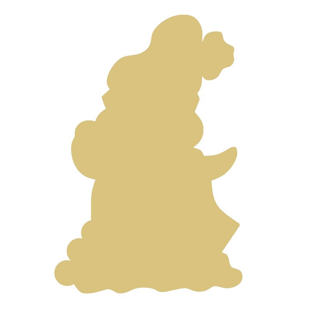 Basic Shape Penguin MDF Cutout Penguin Silhouette Style 6 - Unfinished For DIY