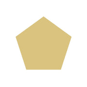 Basic Shape Pentagon MDF Cutout Plain - Unfinished For DIY