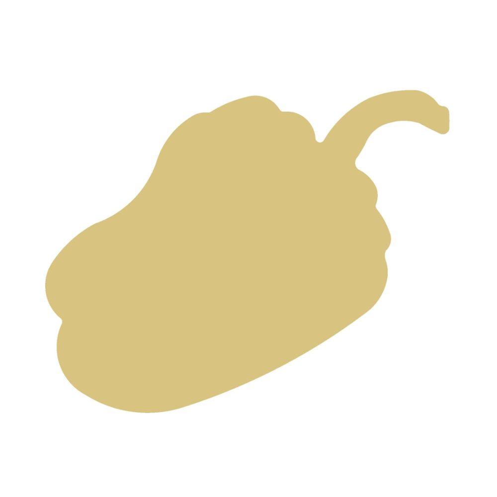 Basic Shape Pepper MDF Cutout Pepper Silhouette - Unfinished For DIY
