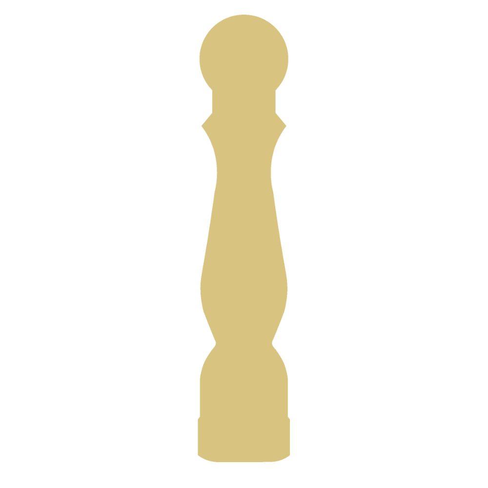 Basic Shape Pepper Shaker MDF Cutout Silhouette - Unfinished For DIY