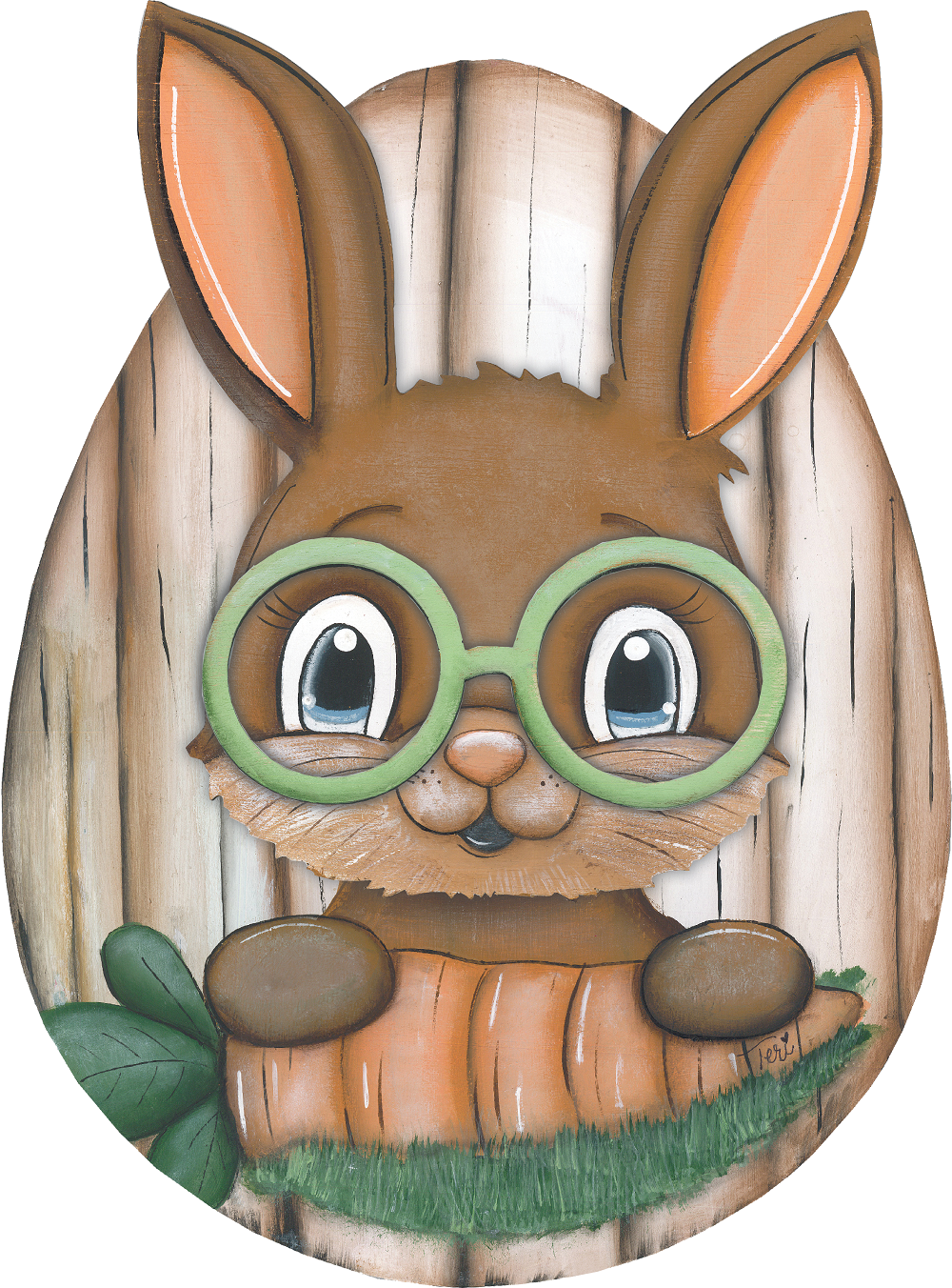 Rabbit Glasses MDF Print Style 2