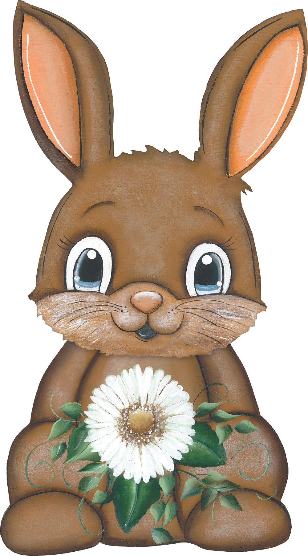 Rabbit Flower MDF Print Style 3