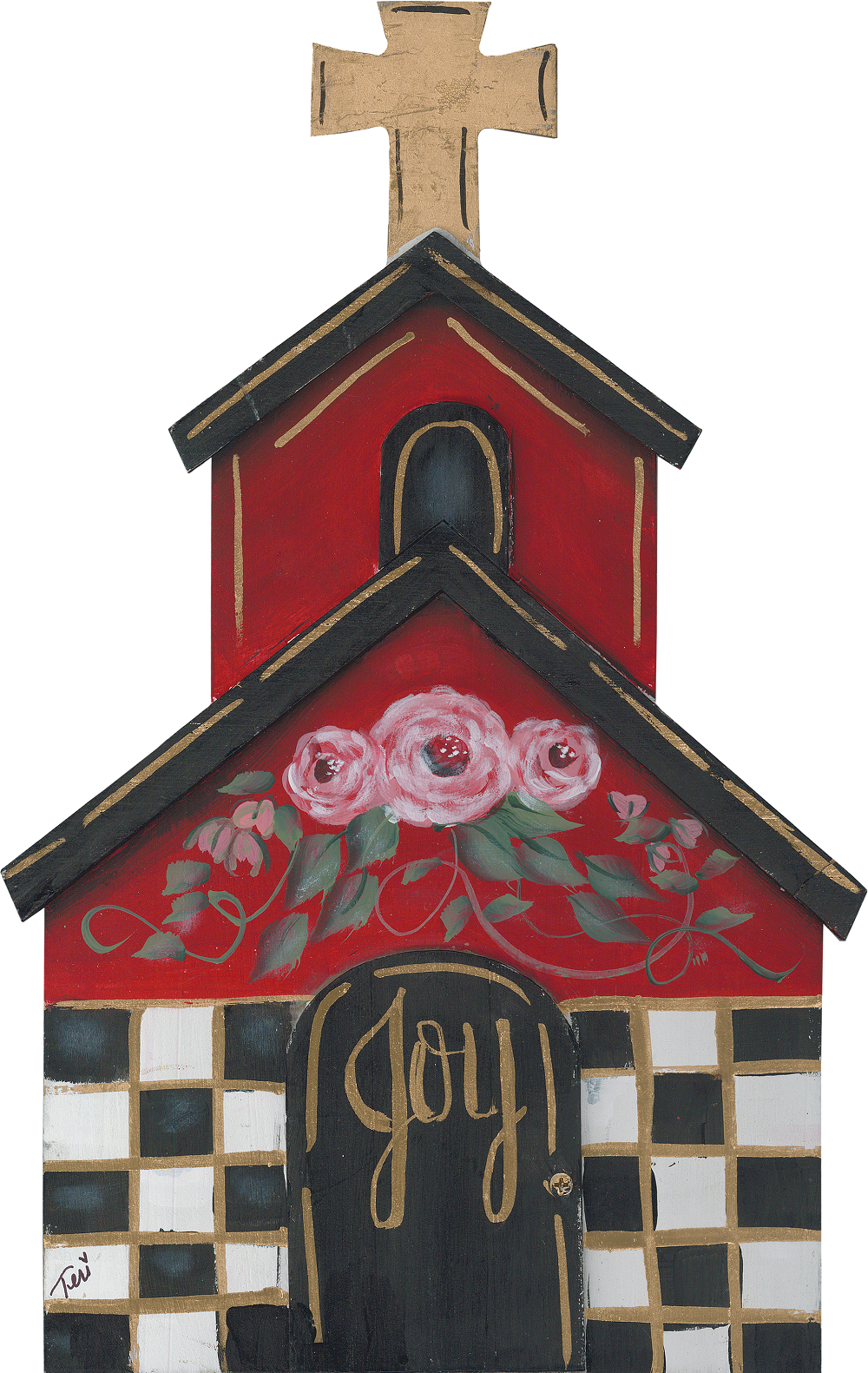 Church Flowers MDF Print Style 5
