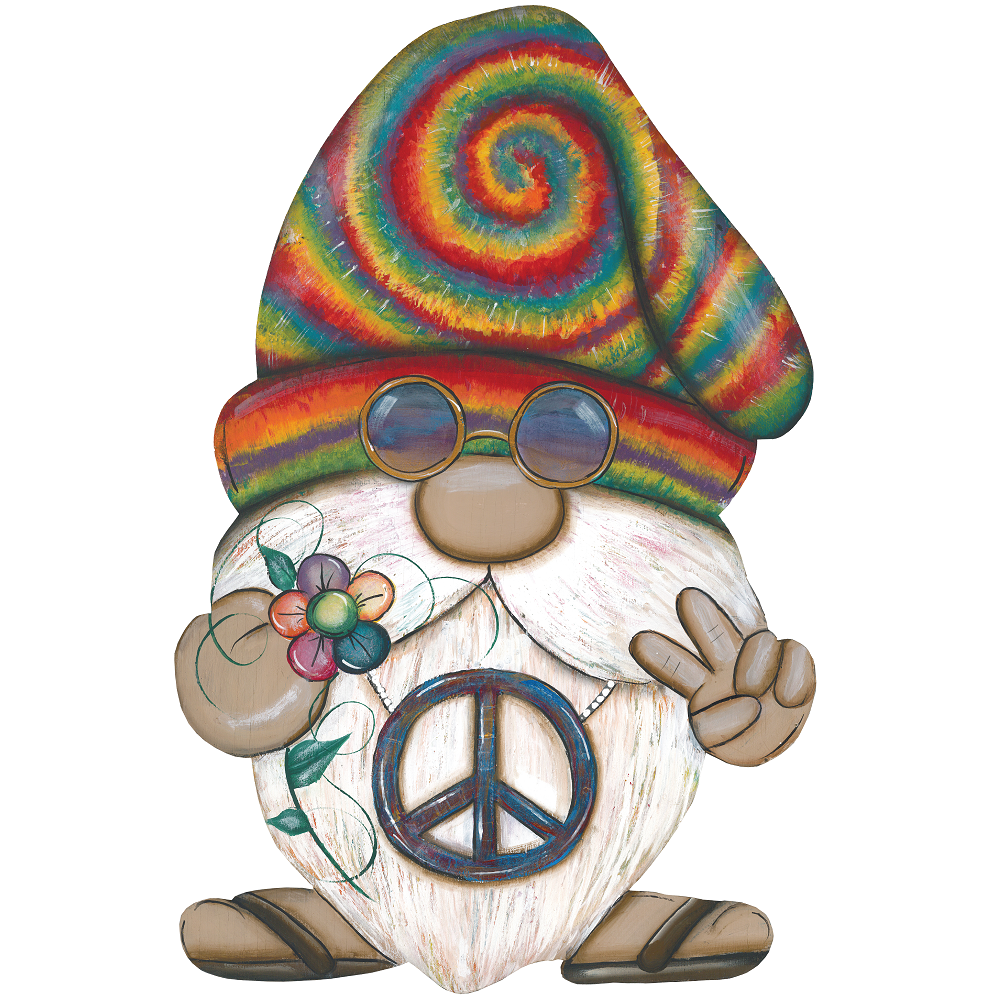 Hippy Gnome MDF Print Style 8