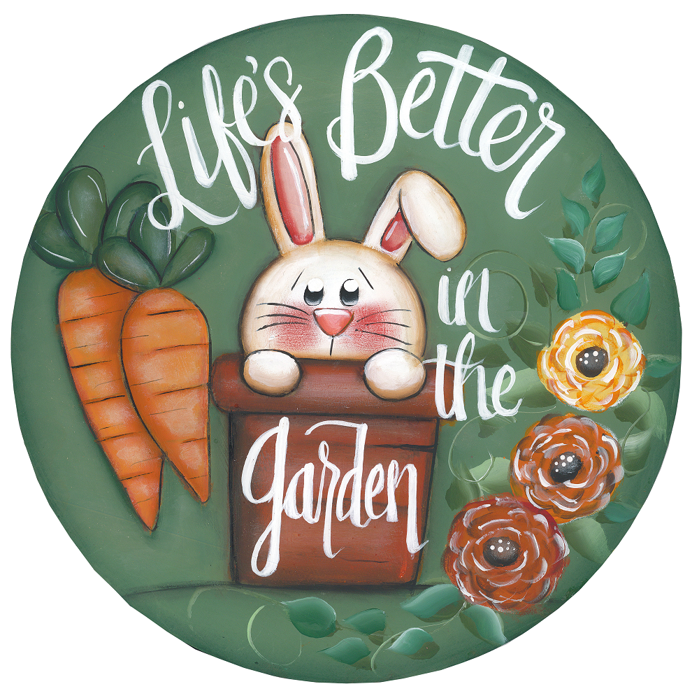Life Is Better In The Garden MDF Print Style 9