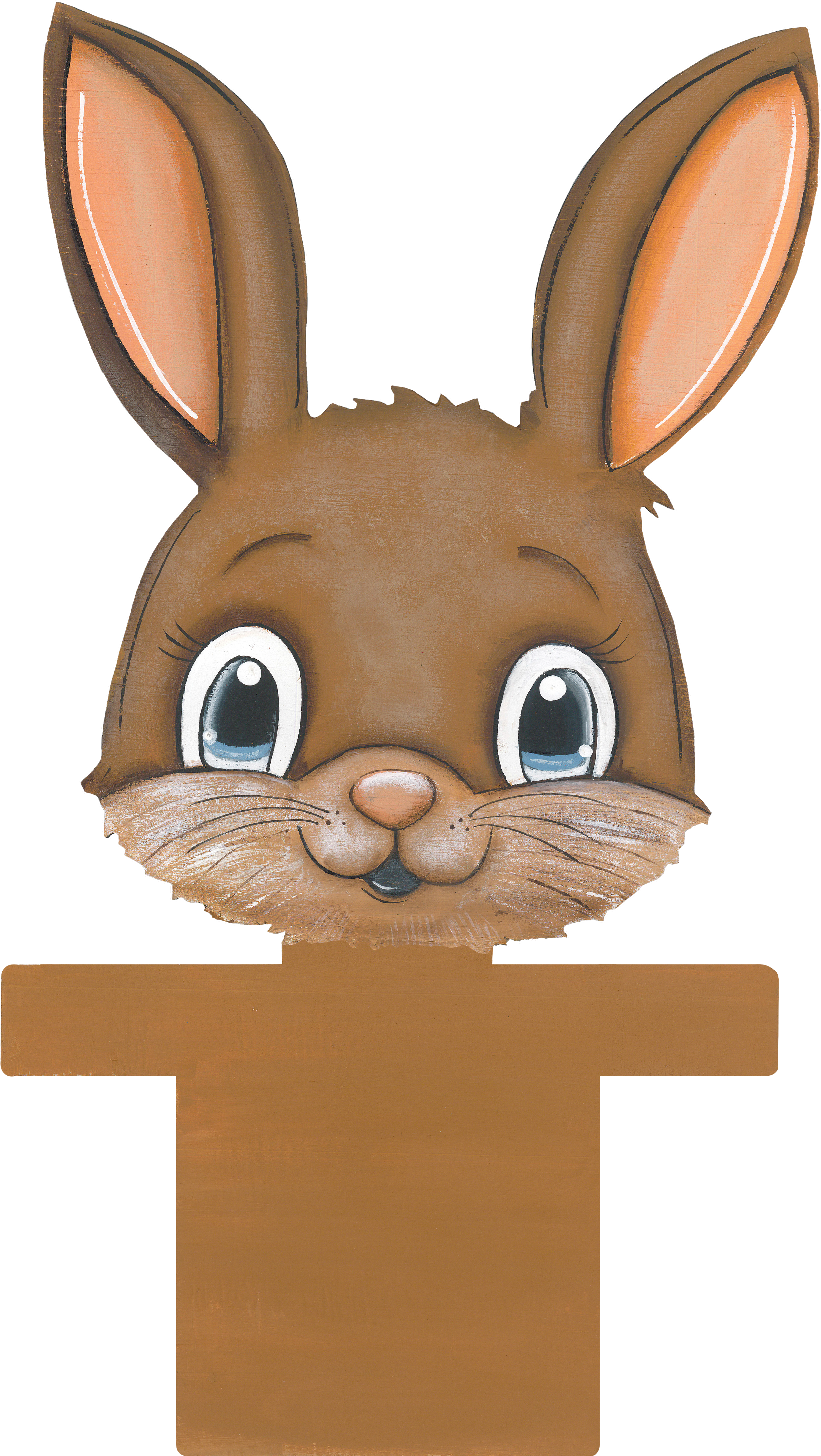 Rabbit Head MDF Print Style 11