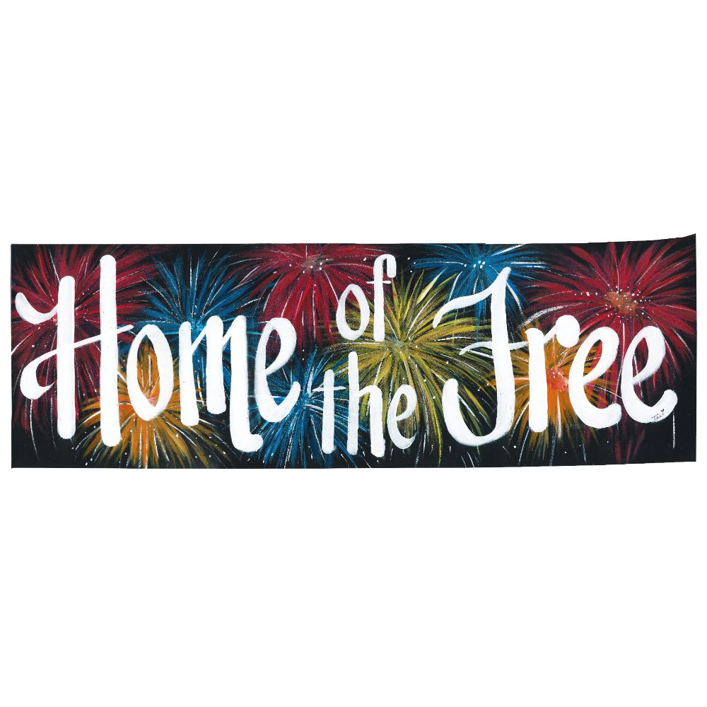 Home Of The Free MDF Print Style 19