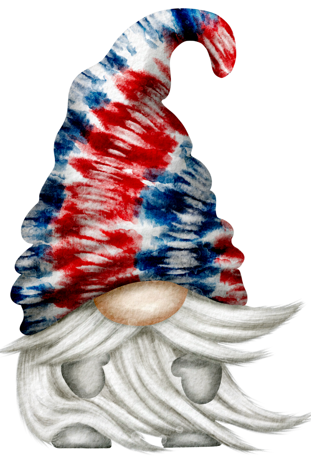 Tye Dye Gnome MDF Print Style 22