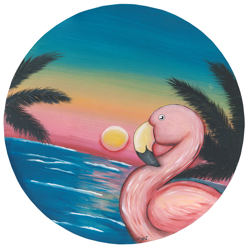 Beach Scene MDF Print Style 26