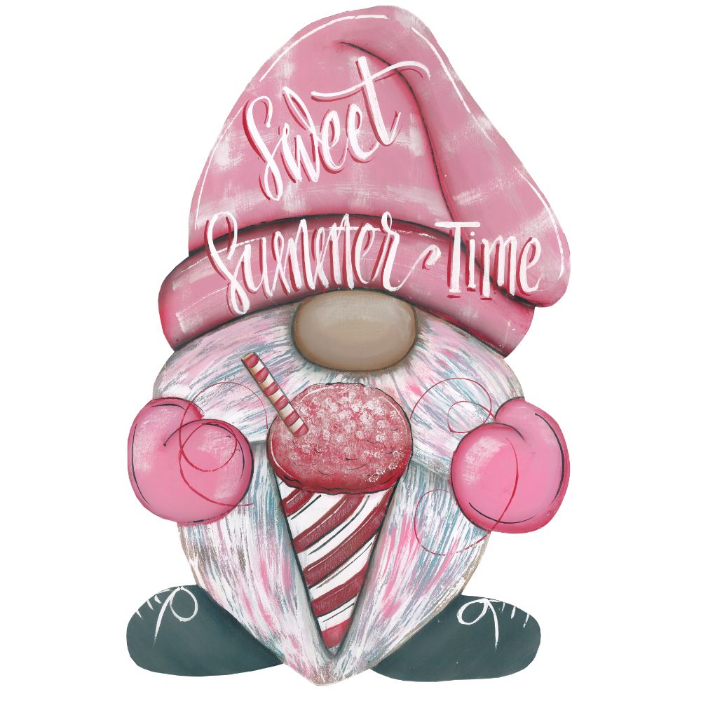 Ice Cream Gnome MDF Print Style 27