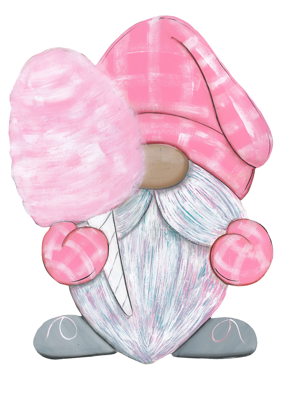 Cotton Candy Gnome MDF Print Style 29